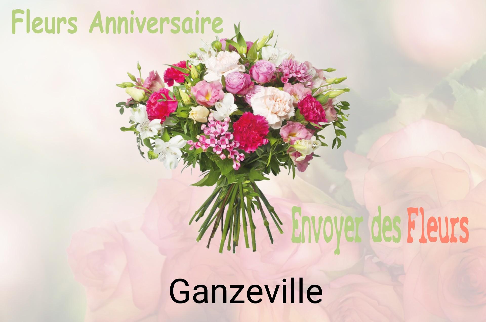 Bouquet de fleurs d’anniversaire livré à Ganzeville